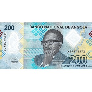 ANGOLA 200 KWANZAS 2020, P#160 POLYMER, ÇİL, ESKİ YABANCI KAĞIT PARA ANGOLA 200 KWANZAS 2020, P#160 POLYMER, ÇİL, ESKİ YABANCI KAĞIT PARA