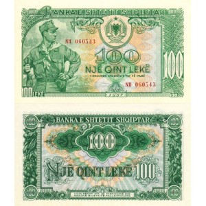 Arnavutluk 100 Leke 1957 P#30 ÇİL/UNC Kağıt Para