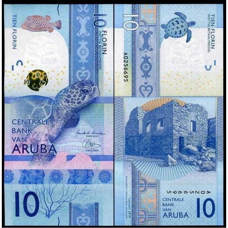 ARUBA 10 FLORİN 2019, P#21, ÇİL, ESKİ YABANCI KAĞIT PARA ARUBA 10 FLORİN 2019, P#21, ÇİL, ESKİ YABANCI KAĞIT PARA