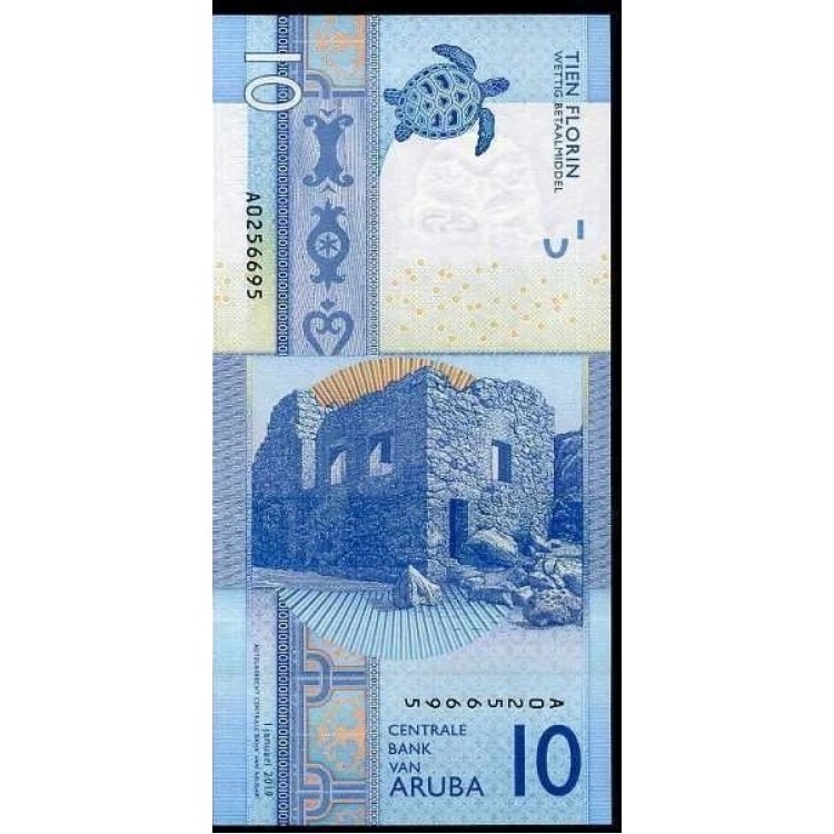 ARUBA 10 FLORİN 2019, P#21, ÇİL, ESKİ YABANCI KAĞIT PARA ARUBA 10 FLORİN 2019, P#21, ÇİL, ESKİ YABANCI KAĞIT PARA