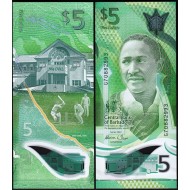 BARBADOS 5 DOLAR 2022 POLYMER, P#81, ÇİL, ESKİ YABANCI KAĞIT PARA