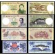 BHUTAN 1-5-10-20 NGULTRUM 4 LÜ SET, ÇİL, ESKİ YABANCI KAĞIT PARA
