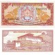 BHUTAN 5 NGULTRUM 1990, P#14b, ÇİL, ESKİ YABANCI KAĞIT PARA