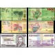 BURUNDİ 100-500-1000 FRANC 3 lü SET, ÇİL, ESKİ YABANCI KAĞIT PARA