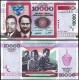 BURUNDİ 10000 FRANK (AMAFRANGA) 2013, P#49b, ÇİL, ESKİ YABANCI KAĞIT PARA
