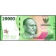 Endonezya 20000 Rupi 2022 P#166a banknot
