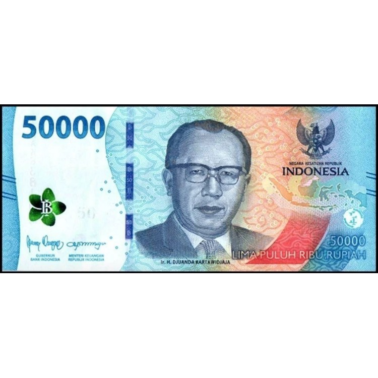Endonezya 50000 Rupi 2022 P#167a banknot