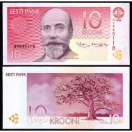 ESTONYA 10 KRON 1994, P#77, ÇİL, ESKİ YABANCI KAĞIT PARA
