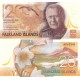 Falkland Adaları 20 Pound 2025 P#22 ÇİL/UNC Polimer Kağıt Para ön ve arka yüz banknot görseli