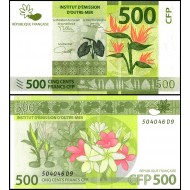 FRANSIZ PASİFİK BÖLGESİ 500 FRANK (CFP), 2014 (2023), P#5c, ÇİL, ESKİ YABANCI KAĞIT PARA