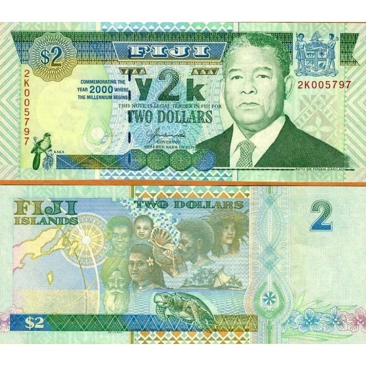 FİFİ 2 DOLAR 2000 MİLENYUM HATIRA, P#102, ÇİL, ESKİ YABANCI KAĞIT PARA FİFİ 2 DOLAR 2000 MİLENYUM HATIRA, P#102, ÇİL, ESKİ YABANCI KAĞIT PARA