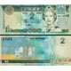 FİJİ 2 DOLAR 2002, P#104, KRALİÇE II. ELİZABETH, ÇİL, ESKİ YABANCI KAĞIT PARA