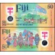 FİJİ 50 DOLAR 2020 POLYMER, P#121, HATIRA KURTULUŞUN 50. YILI, ÇİL, ESKİ YABANCI KAĞIT PARA