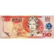 FİJİ 50 DOLAR 2002, P#108a, KRALİÇE II. ELİZABETH, ÇİL, ESKİ YABANCI KAĞIT PARA