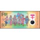 FİJİ 50 DOLAR 2020 POLYMER, P#121, HATIRA KURTULUŞUN 50. YILI, ÇİL, ESKİ YABANCI KAĞIT PARA