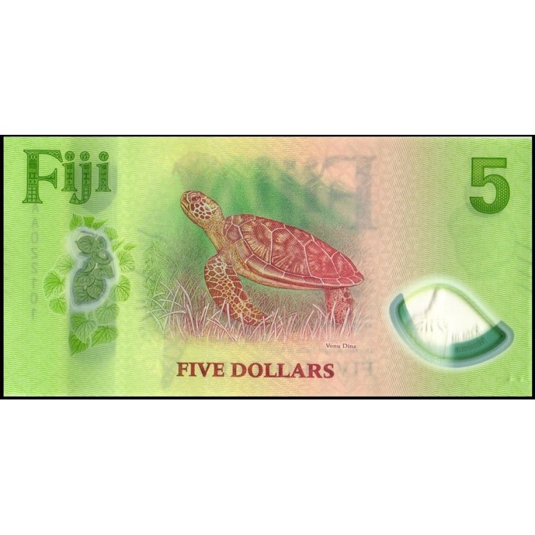 FİJİ 5 DOLAR 2026 POLYMER, P#125, ÇİL, ESKİ YABANCI KAĞIT PARA