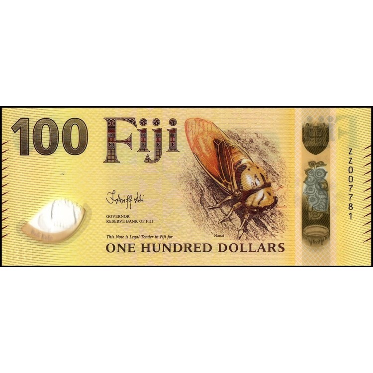 FİJİ 100 DOLAR 2026 POLYMER, P#129, ÇİL, ESKİ YABANCI KAĞIT PARA