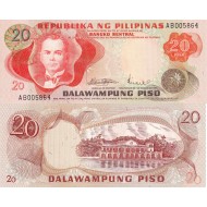Filipinler 20 Piso 1970 P#150 ÇİL/UNC Kağıt Para Filipinler 20 Piso 1970 P#150 ÇİL/UNC Kağıt Para