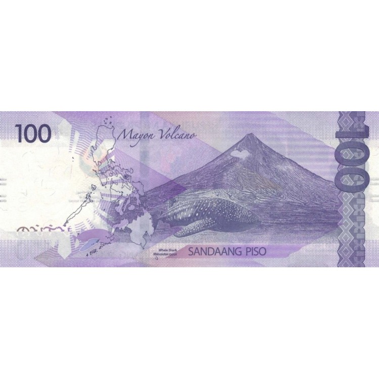 FİLİPİNLER 100 PİSO 2025, P#232A, ÇİL, ESKİ YABANCI KAĞIT PARA