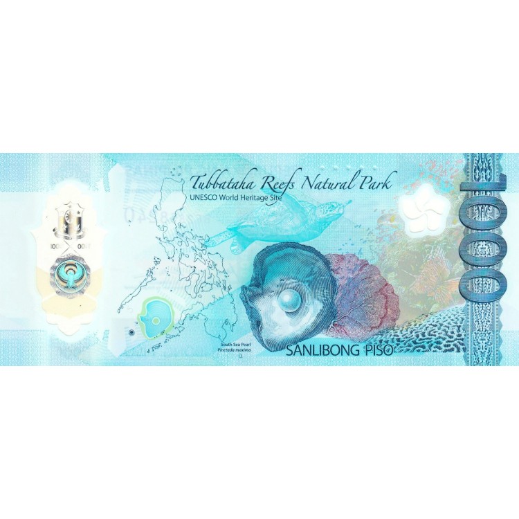 Filipinler 1000 Piso 2024 P#241c ÇİL/UNC Polimer Kağıt Para ön ve arka yüz banknot görseli