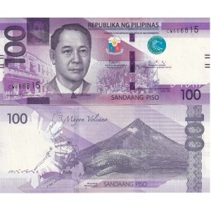 FİLİPİNLER 100 PİSO 2020, P#225, ÇİL, ESKİ YABANCI KAĞIT PARA