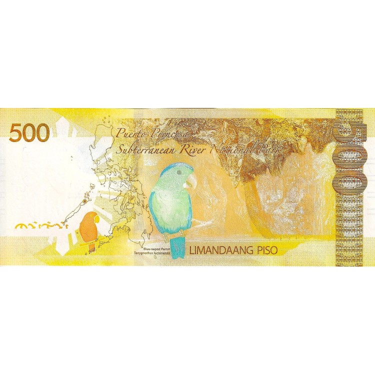 Filipinler 500 Piso 2020 P#227 çil eski yabancı kağıt para