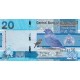 Gambia 20 Dalasis 2023 P#39c banknot
