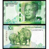 GÜNEY AFRİKA 10 RAND 2023, P#148, NELSON MANDELA, ÇİL, ESKİ YABANCI KAĞIT PARA