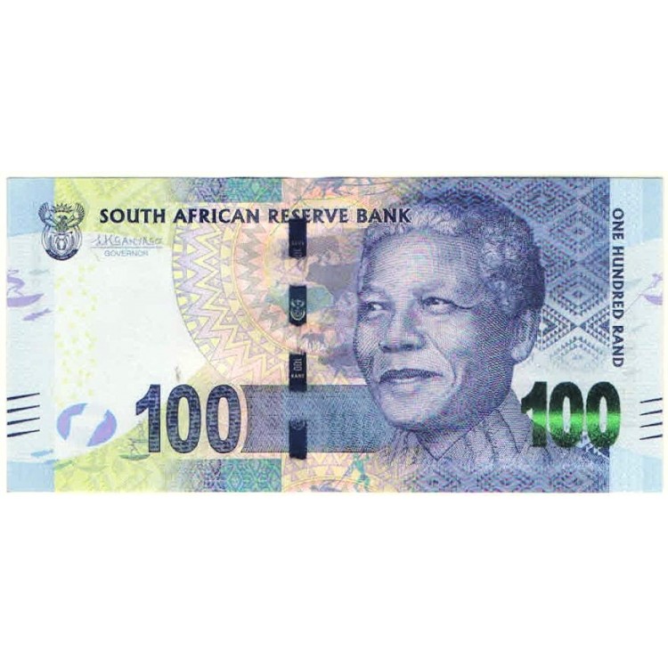 Güney Afrika 100 Rand 2016 banknot Güney Afrika 100 Rand 2016 P#141b ÇİL/UNC banknot