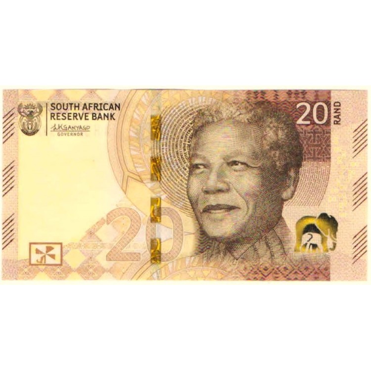 Güney Afrika 20 Rand 2023 P#149 ÇİL/UNC banknot