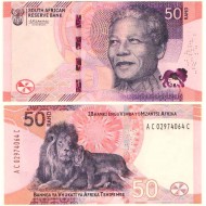 Güney Afrika 50 Rand 2023 P#150 ÇİL/UNC Kağıt Para