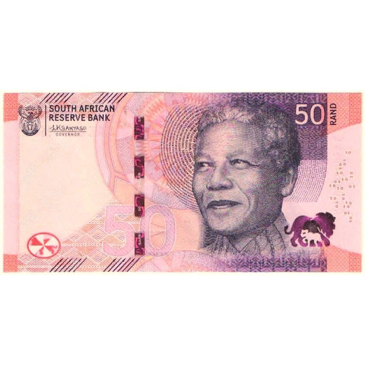 Güney Afrika 50 Rand 2023 banknot Güney Afrika 50 Rand 2023 P#150 ÇİL/UNC banknot