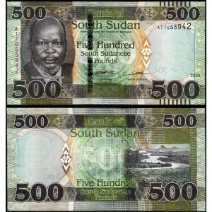 GÜNEY SUDAN 500 POUND 2020, P#16, ÇİL, ESKİ YABANCI KAĞIT PARA
