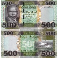 GÜNEY SUDAN 500 POUND 2024, P#20, ÇİL, ESKİ YABANCI KAĞIT PARA