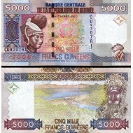 GİNE 5000 FRANK 2006, P#41a, ÇİL, ESKİ YABANCI KAĞIT PARA