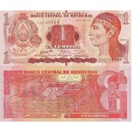 Honduras 1 Lempira 2016 P#96c ÇİL/UNC Kağıt Para