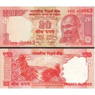 HİNDİSTAN 20 RUPİ 2018 L, GANDİ PORTRELİ, P#103, ÇİL, ESKİ YABANCI KAĞIT PARA HİNDİSTAN 20 RUPİ 2018 L, GANDİ PORTRELİ, P#103, ÇİL, ESKİ YABANCI KAĞIT PARA