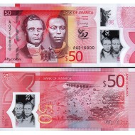 JAMAİCA 50 DOLAR 2022 POLYMER, P#96, ÇİL, ESKİ YABANCI KAĞIT PARA