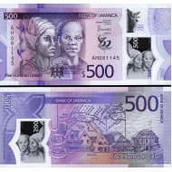 JAMAİCA 500 DOLAR 2022 POLYMER, P#98, ÇİL, BAĞIMSIZLIĞIN 60. YILI HATIRASI, ESKİ YABANCI KAĞIT PARA