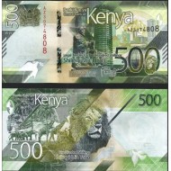 KENYA 500 SHILINGS 2019, P-55a, ÇİL, ESKİ YABANCI KAĞIT PARA