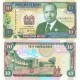 Kenya 10 Shillings 1989 P#24a ÇİL UNC kağıt banknot