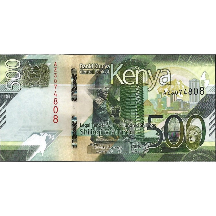 KENYA 500 SHILINGS 2019, P-55a, ÇİL, ESKİ YABANCI KAĞIT PARA KENYA 500 SHILINGS 2019, P-55a, ÇİL, ESKİ YABANCI KAĞIT PARA