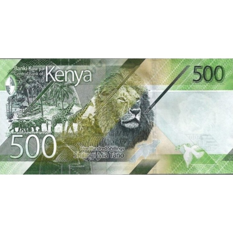 KENYA 500 SHILINGS 2019, P-55a, ÇİL, ESKİ YABANCI KAĞIT PARA KENYA 500 SHILINGS 2019, P-55a, ÇİL, ESKİ YABANCI KAĞIT PARA