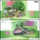 KOMORLAR (COMOROS-COMORES) 2000 FRANC 2005, P#17c, ÇİL, ESKİ YABANCI KAĞIT PARA