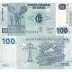 KONGO 100 FRANK 2022, P#98B, ÇİL, ESKİ YABANCI KAĞIT PARA