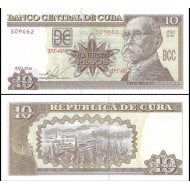 KÜBA 10 PESO 2016, P#117, ÇİL, ESKİ YABANCI KAĞIT PARA