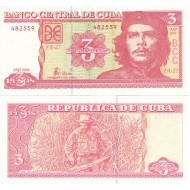 KÜBA 3 PESO 2004, P#127a, ÇİL, CHE GUEVARA PORTRELİ, ESKİ YABANCI KAĞIT PARA KÜBA 3 PESO 2004, P#127a, ÇİL, CHE GUEVARA PORTRELİ, ESKİ YABANCI KAĞIT PARA