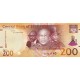 Lesotho 200 Maloti 2021 P#30a ÇİL/UNC Kağıt Para ön ve arka yüz banknot görseli