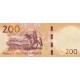 Lesotho 200 Maloti 2021 P#30a ÇİL/UNC Kağıt Para ön ve arka yüz banknot görseli
