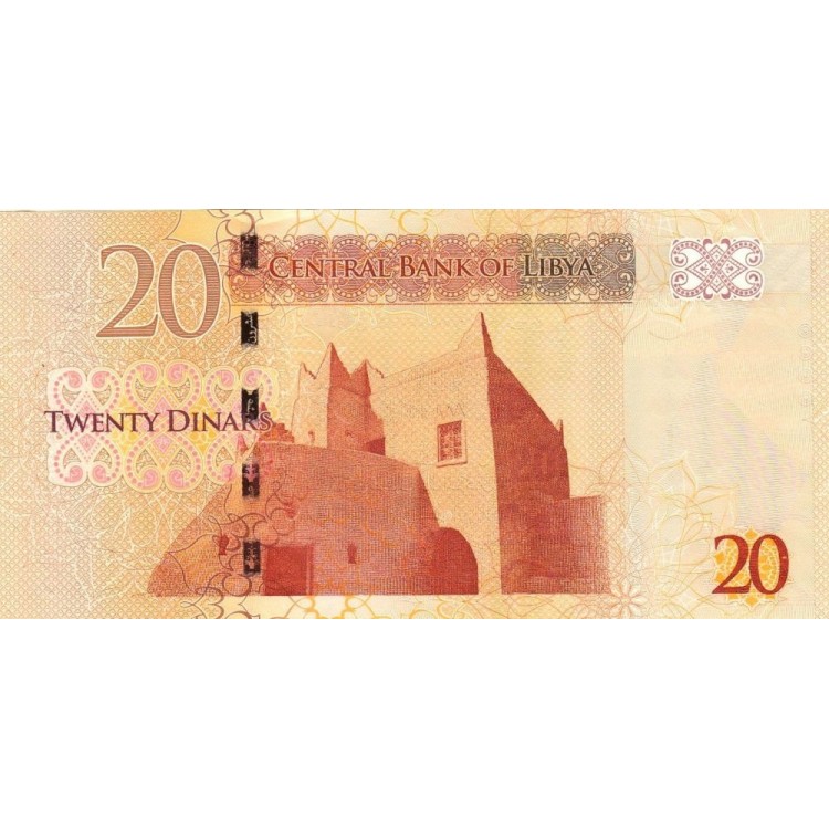 Libya 20 Dinar 2013 P#79 banknot